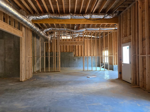 miscellaneous room with concrete floors