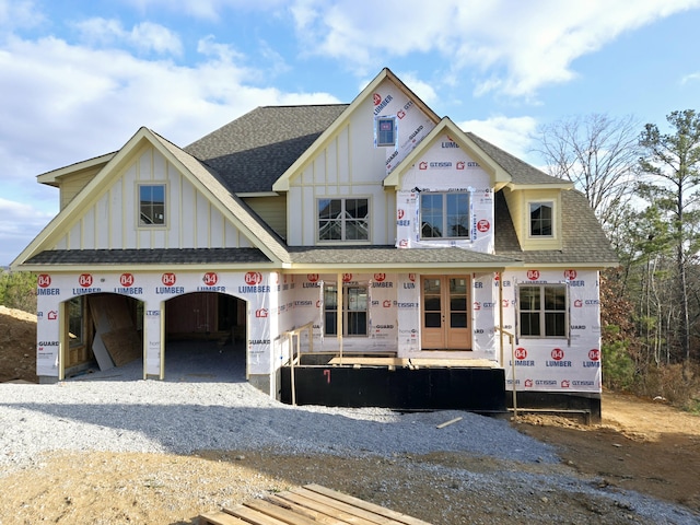 property in mid-construction with a porch