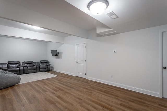 interior space featuring hardwood / wood-style floors