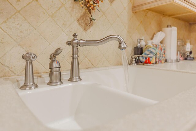 6315 Laramie Cir, Chattanooga, TN 37421 - bathroom view of a sink and tasteful backsplash