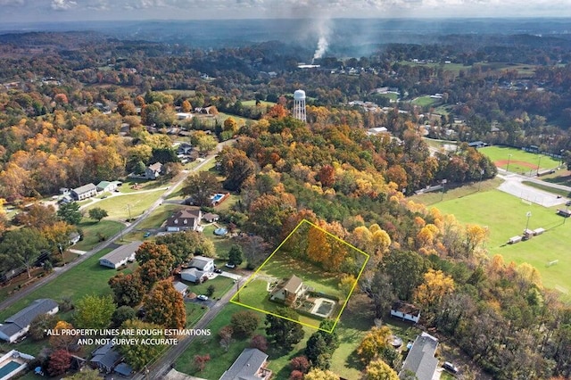 birds eye view of property