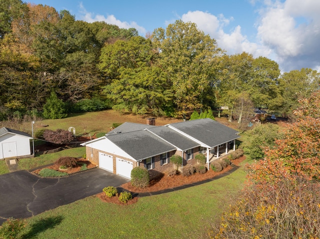 birds eye view of property