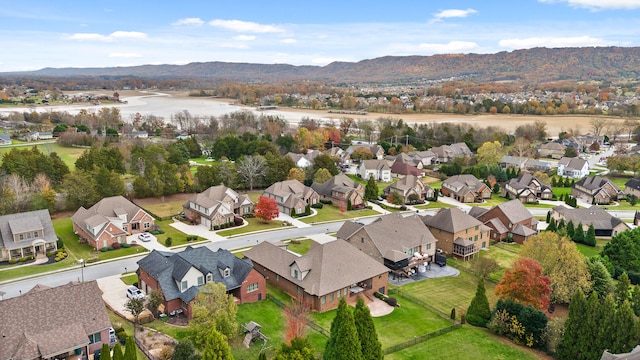 bird's eye view featuring a mountain view