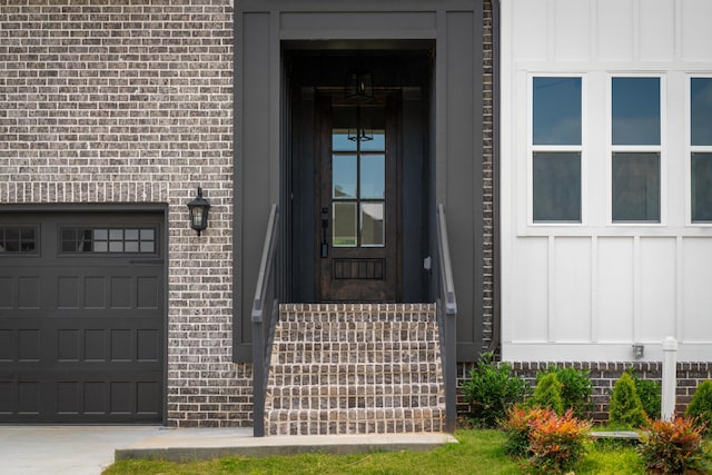 8340 Snowdrop Way, Ooltewah, TN 37363 - property entrance with board and batten siding and brick siding