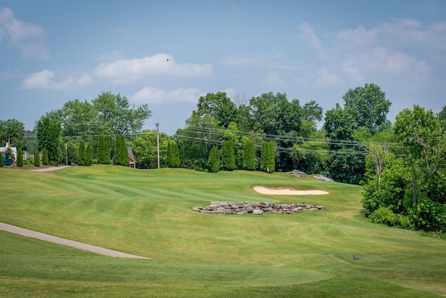 8340 Snowdrop Way, Ooltewah, TN 37363 - view of property's community with view of golf course, a lawn, and view of scattered trees