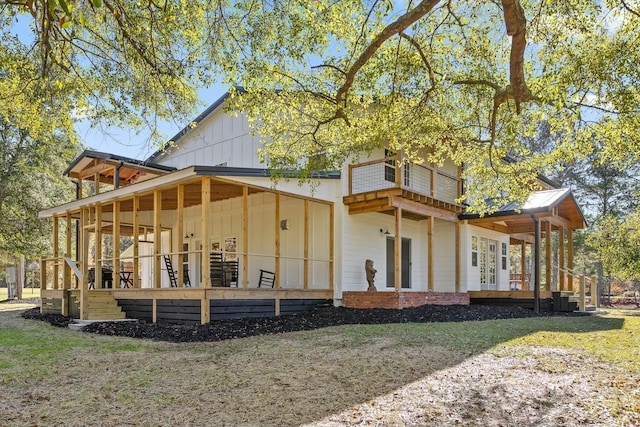 view of rear view of property