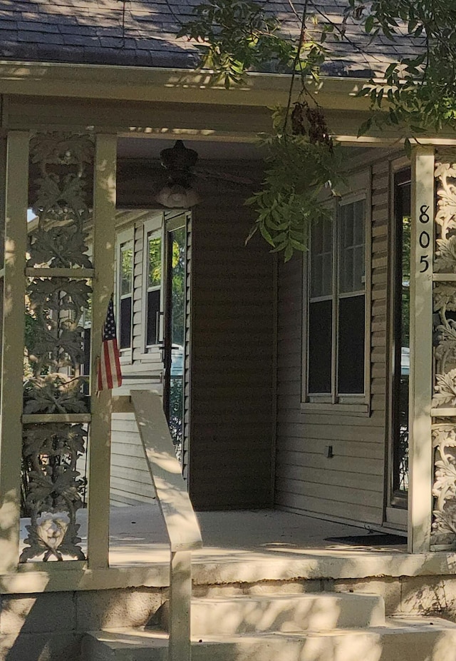 view of patio with covered porch