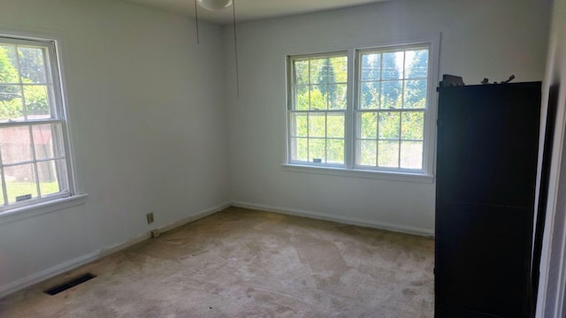 view of carpeted empty room