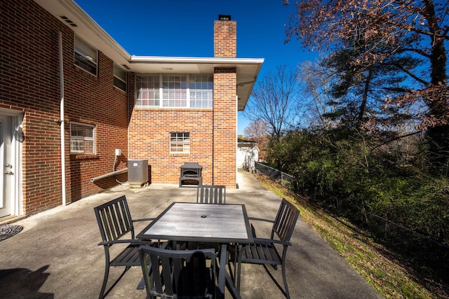 view of patio / terrace featuring cooling unit