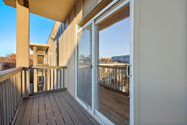 view of balcony