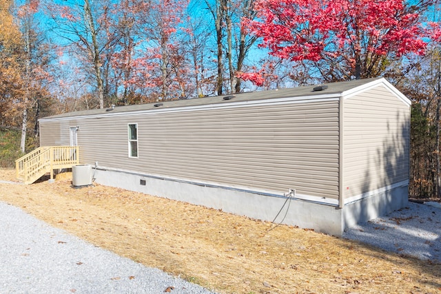 view of property exterior featuring cooling unit