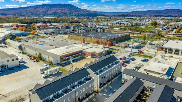 aerial view featuring a mountain view