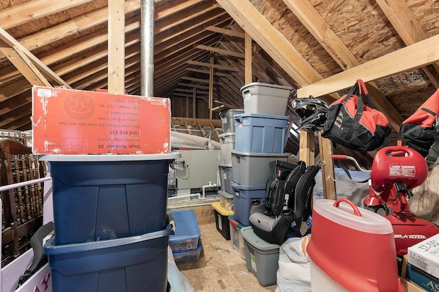 view of attic