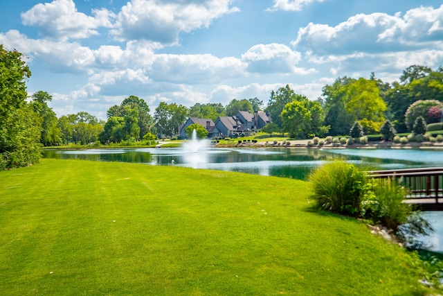 property view of water