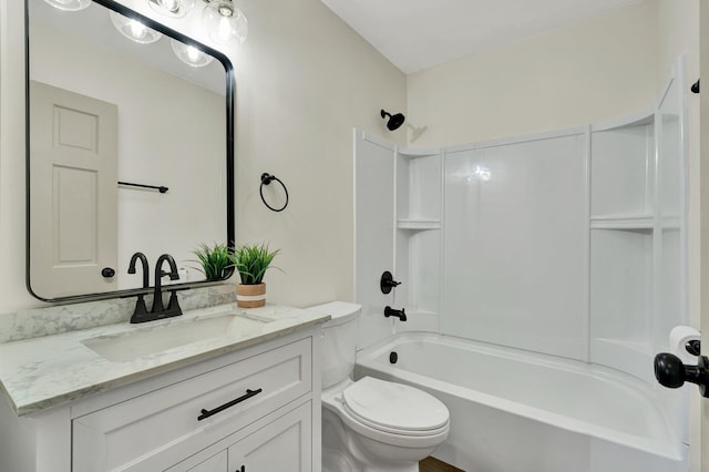 1024 Hurst St, East Ridge, TN 37412 - bathroom with toilet, shower / bath combination, and vanity