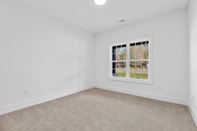 view of carpeted empty room