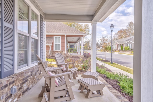 view of patio / terrace featuring covered porch