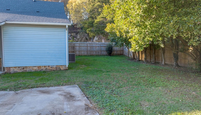 view of yard featuring a patio