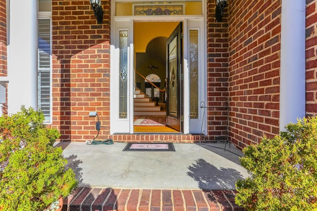 289 Magnolia Pl, Ringgold, GA 30736 - doorway to property featuring brick siding