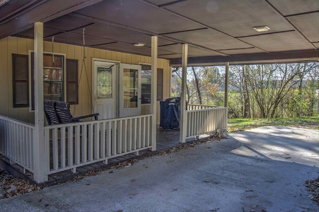 view of patio / terrace featuring a porch