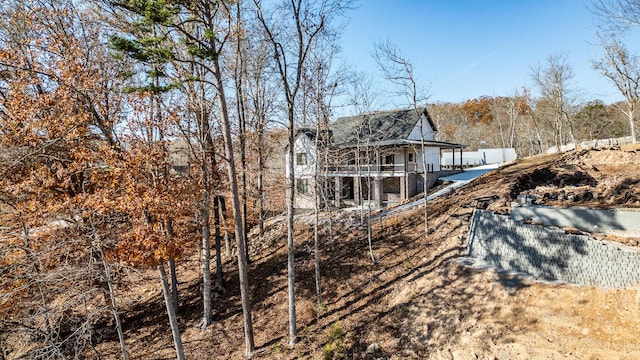 view of rear view of property