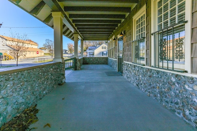 view of patio / terrace with covered porch