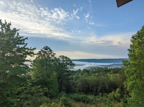 view of nature with a water view