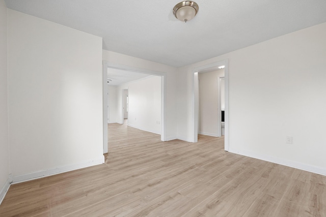 empty room featuring light hardwood / wood-style flooring