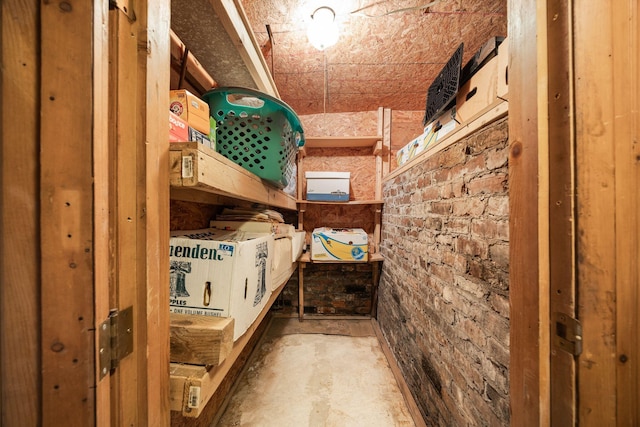 view of storage room