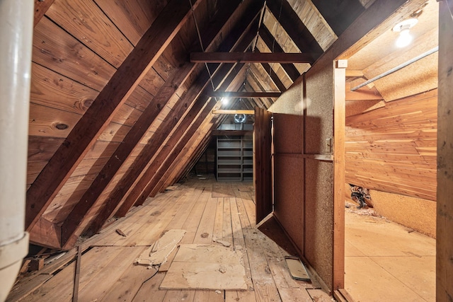 view of attic