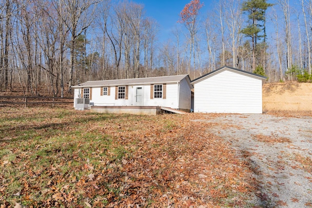 view of manufactured / mobile home