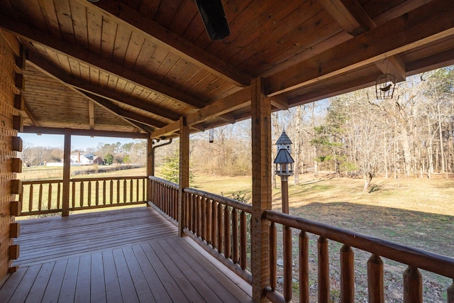 view of wooden terrace