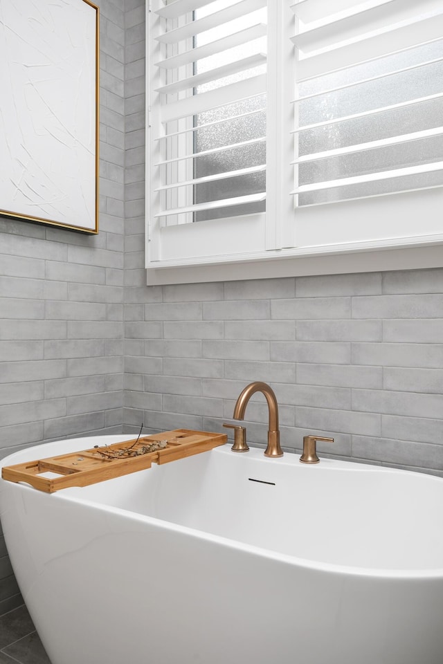 interior details with sink and a tub