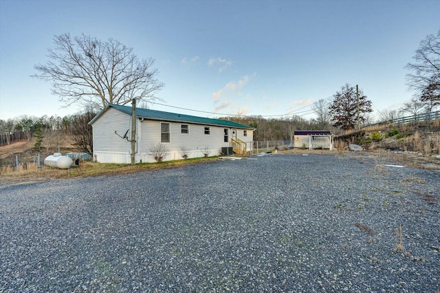 manufactured / mobile home with central AC