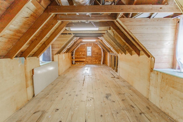 view of attic