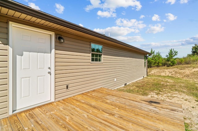 view of deck