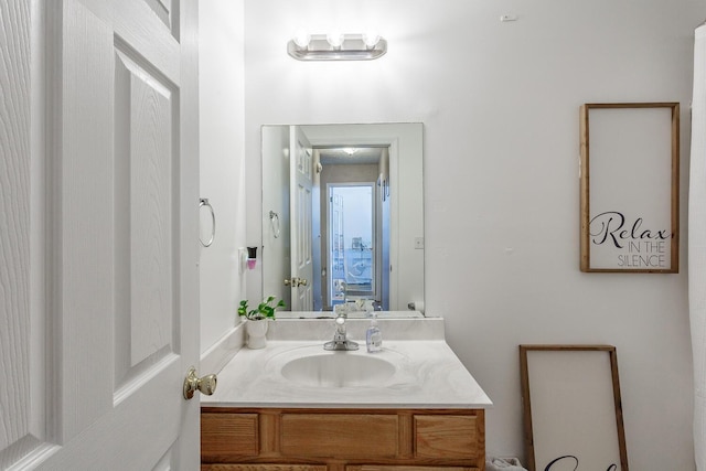 bathroom with vanity