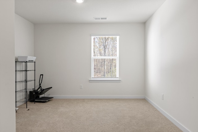 view of carpeted empty room