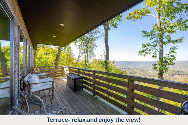 9193 Scenic Hwy, Lookout Mountain, GA 30750 - view of wooden deck