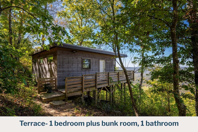 9193 Scenic Hwy, Lookout Mountain, GA 30750 - view of home's exterior featuring a deck
