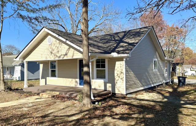 view of front of home with a porch