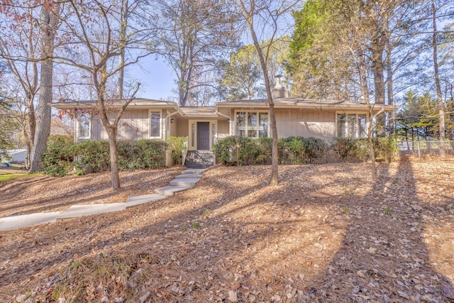 view of ranch-style house