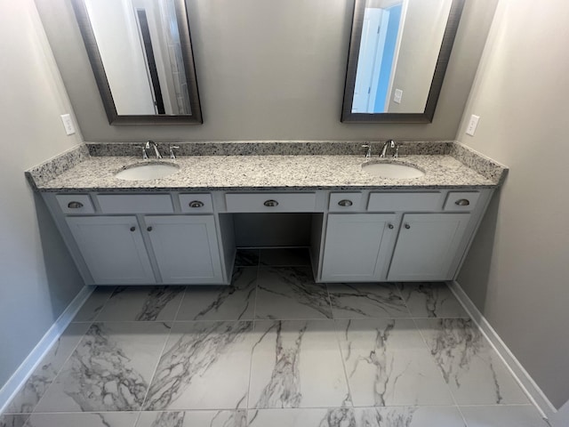 bathroom with vanity