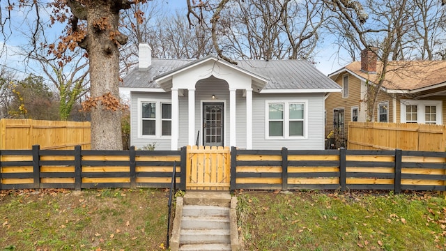 view of bungalow-style home