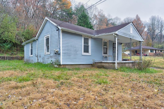 view of front of home with covered porch