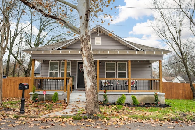 bungalow-style home featuring a porch