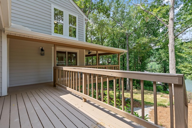 view of wooden terrace