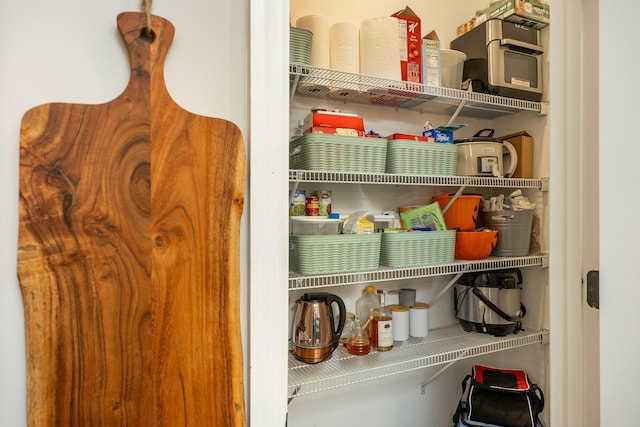 view of pantry