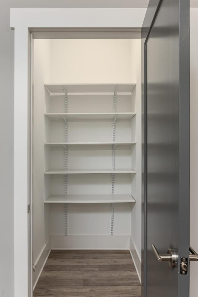 pantry with elevator