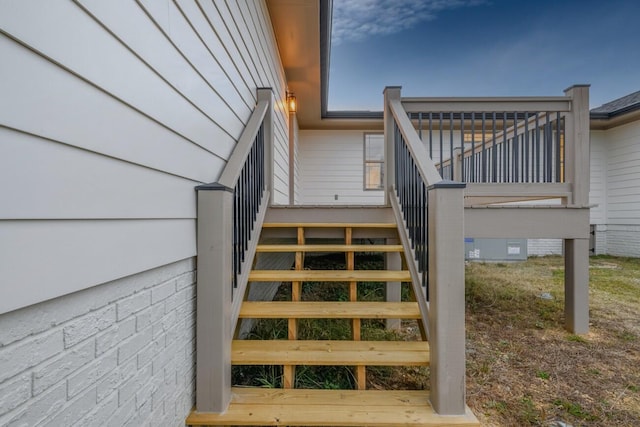 view of stairs